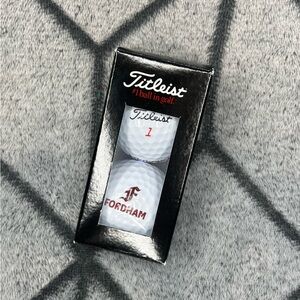 Titleist Golf Balls Fordham University TruFeel White Set of 2 NWT